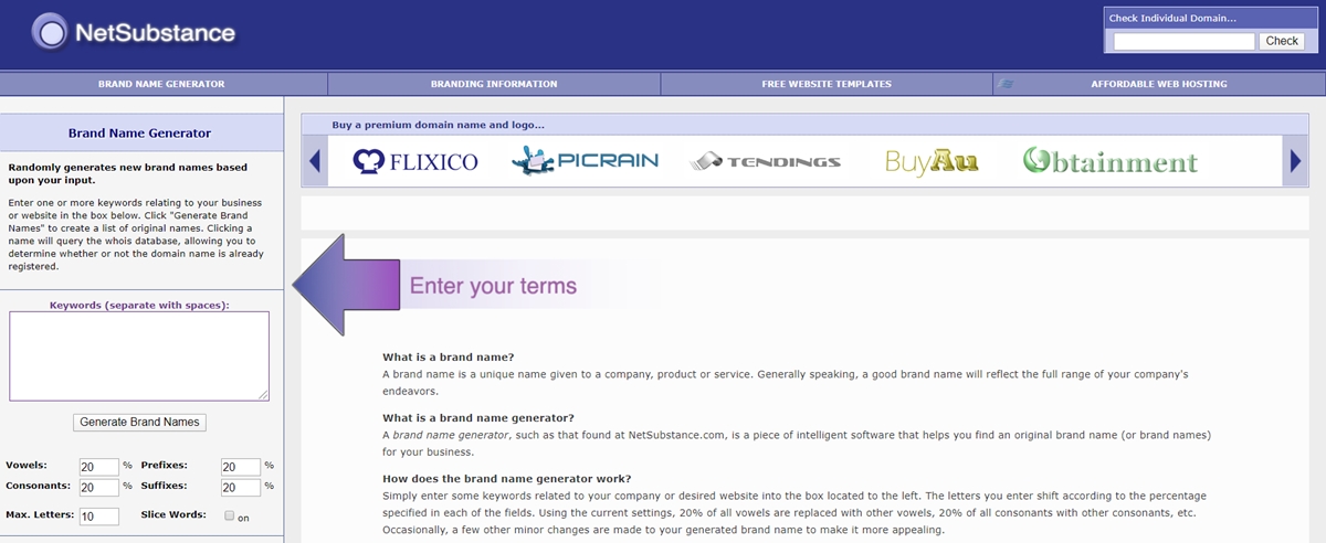 ecommerce name generator